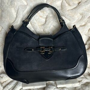 Salvatore Feragamo Black Lth Pocketbook